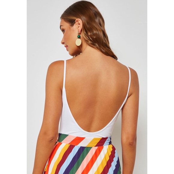 Forever 21 Scoop Back White Cami Bodysuit - Picture 7 of 10